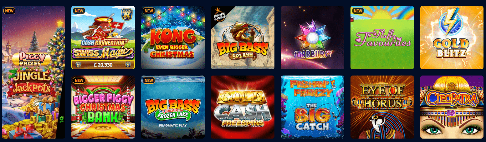 Most played games at Modo Casino